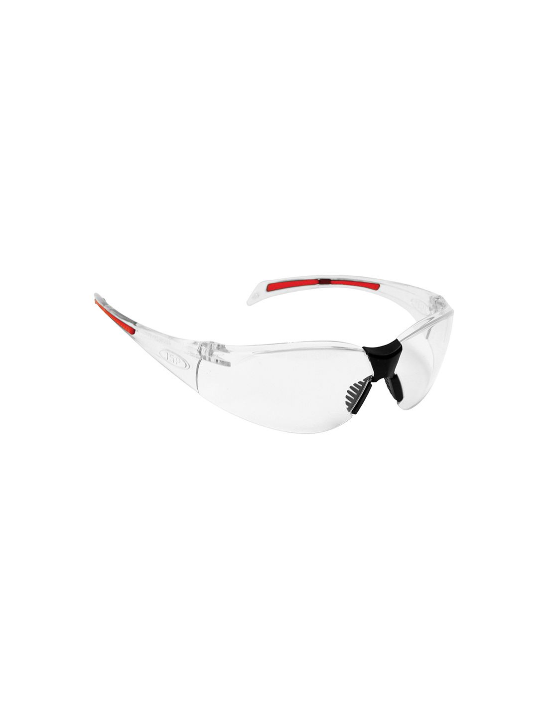 Lunette de sécurité Stealth™ 8000 incolore - anti-buée JSP Safety vu de 3/4 profil