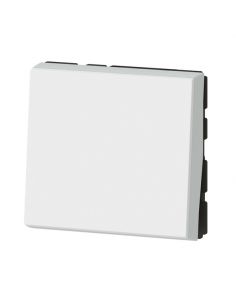 visuel Interrupteurs Poussoir Mosaic Easy-Led 6A 2 modules - blanc Legrand 3/4 profile vers gauche