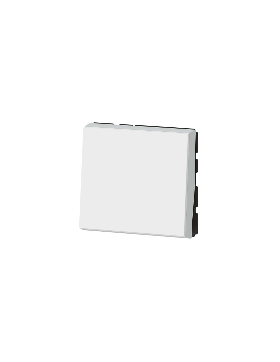 visuel Interrupteurs Poussoir Mosaic Easy-Led 6A 2 modules - blanc Legrand 3/4 profile vers gauche