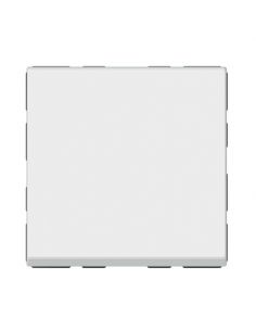 visuel Interrupteurs Poussoir Mosaic Easy-Led 6A 2 modules - blanc Legrand vu de face