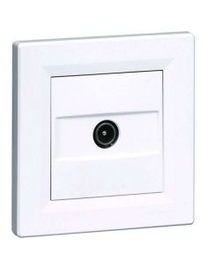 Prise TV simple mâle Mosaic 2 modules - blanc Legrand