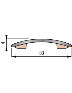 Seuil de porte adhésif extra-plat Presto laiton poli 30x930mm