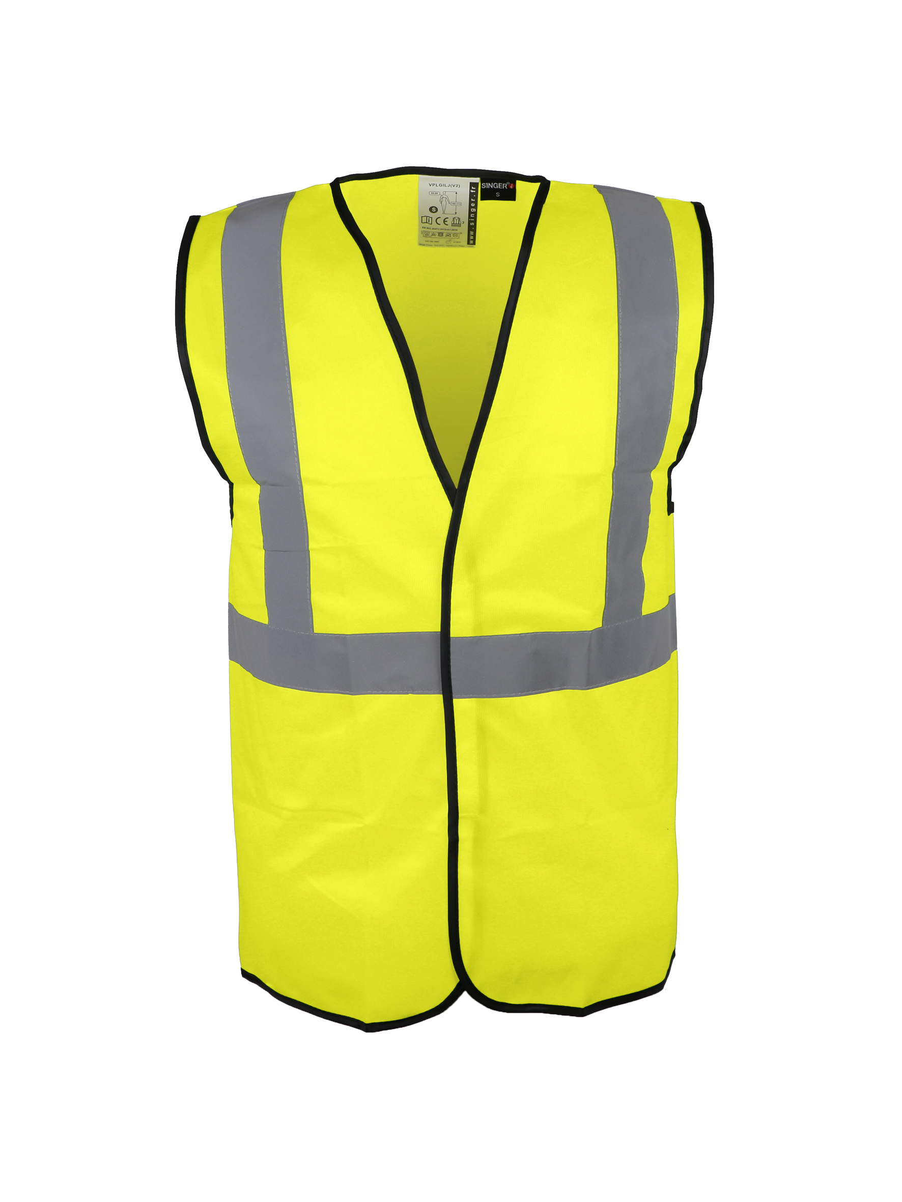Gilet de sécurité personnalisable : Gilet fluo poches et zip
